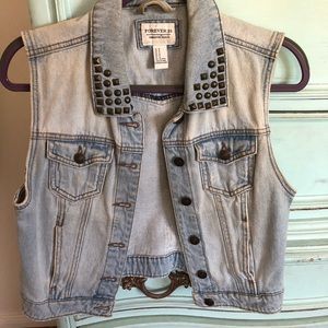 Jean cut off jacket